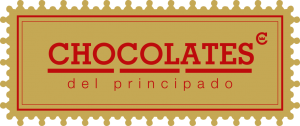 Logo chocolates del Principado dorado.